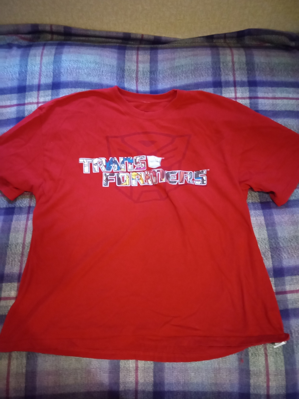 Source Unknown Red Transformers Graphic Tee
